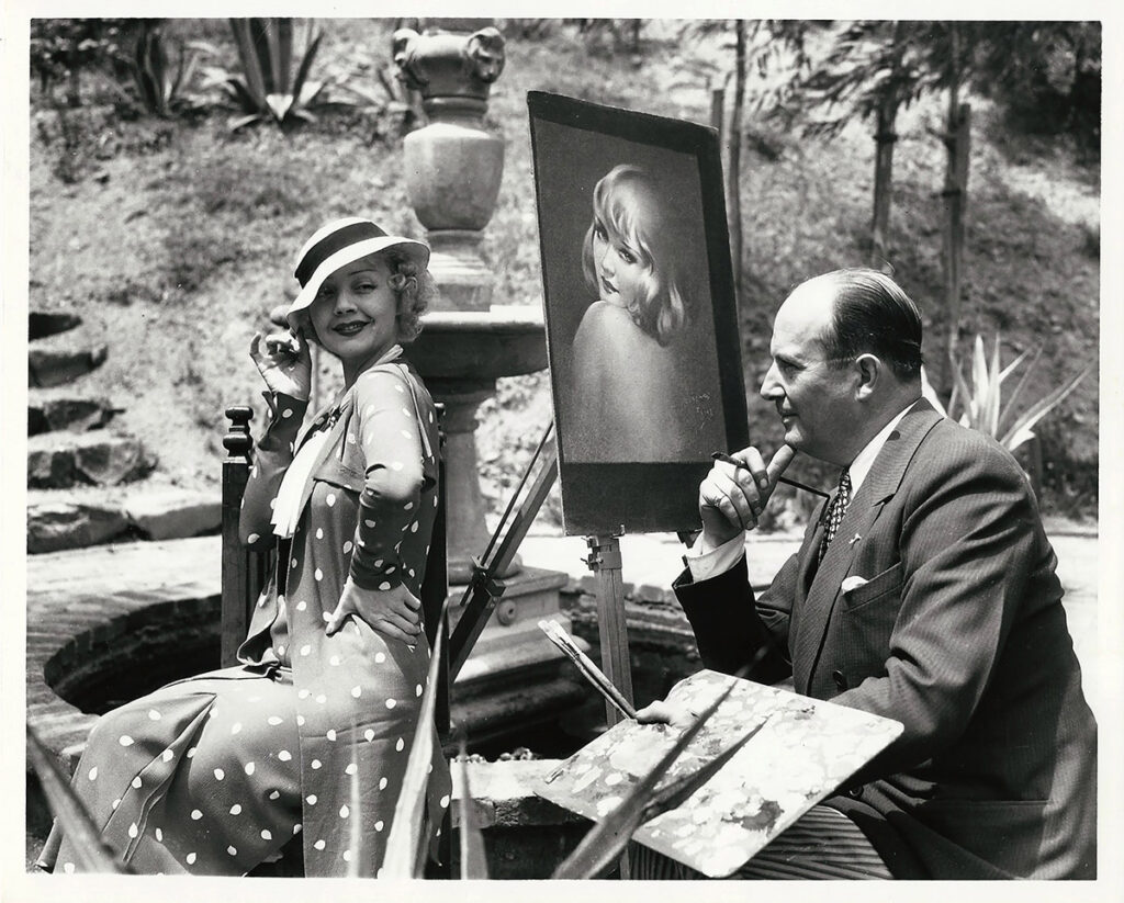 HENRY CLIVE PAINTS ALICE WHITE (1933) Photo