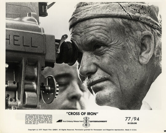 SAM PECKINPAH DIRECTING | CROSS OF IRON (1977) BTS photo