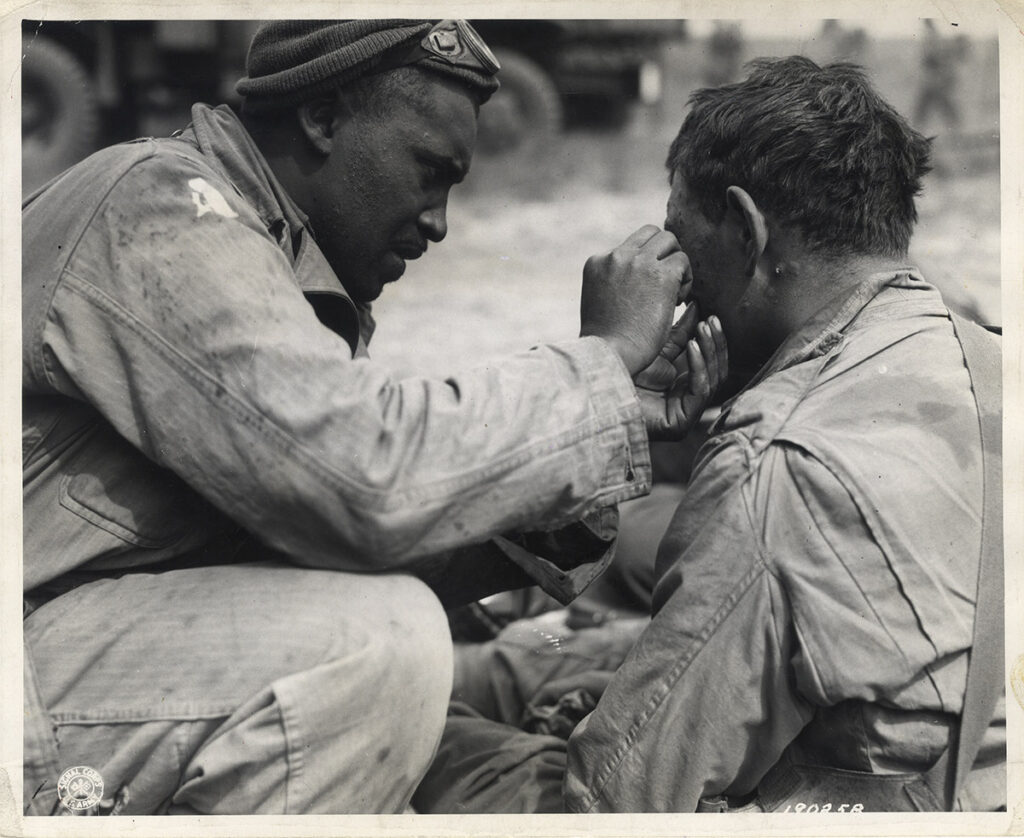AFRICAN AMERICANS IN WWII (1944) Photo