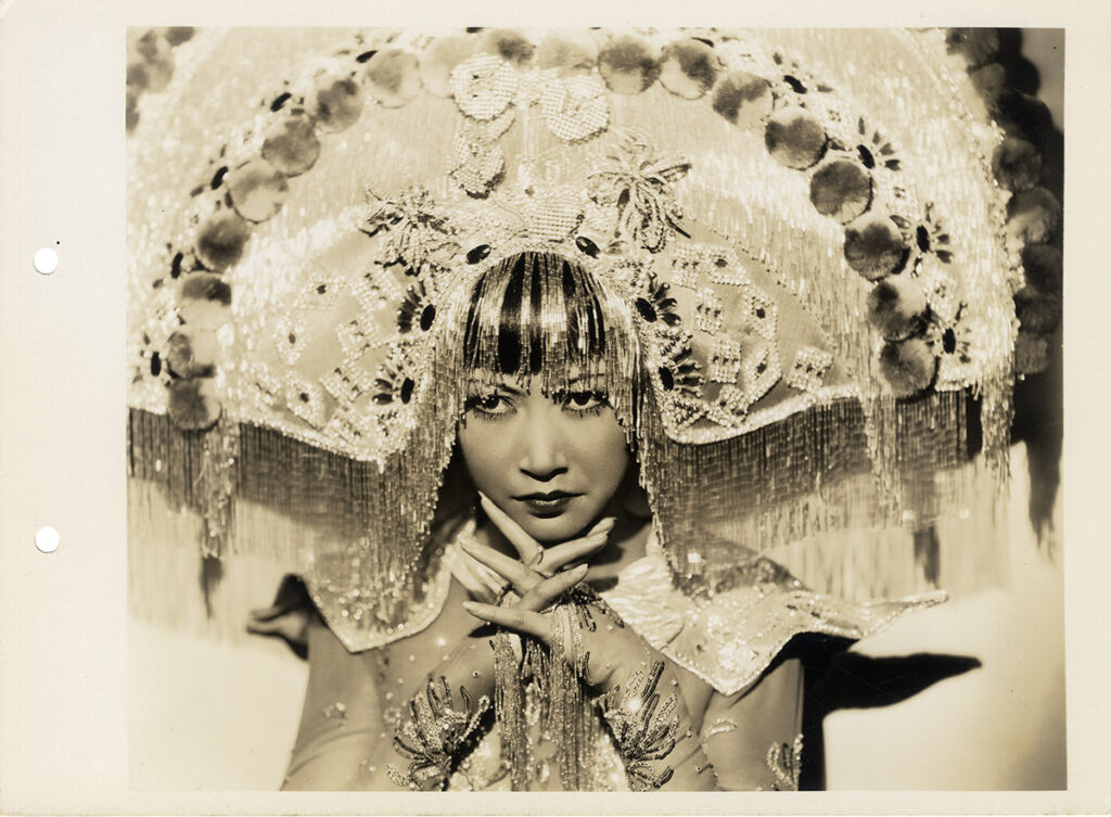 ANNA MAY WONG in HEAD PIECE | DAUGHTER OF THE DRAGON (1931) Keybook photo