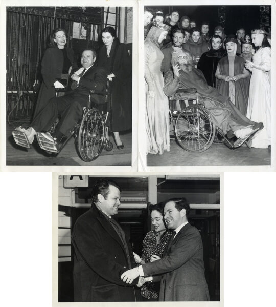 Orson Welles (actor) KING LEAR (1953, 1956) Theatre photo archive