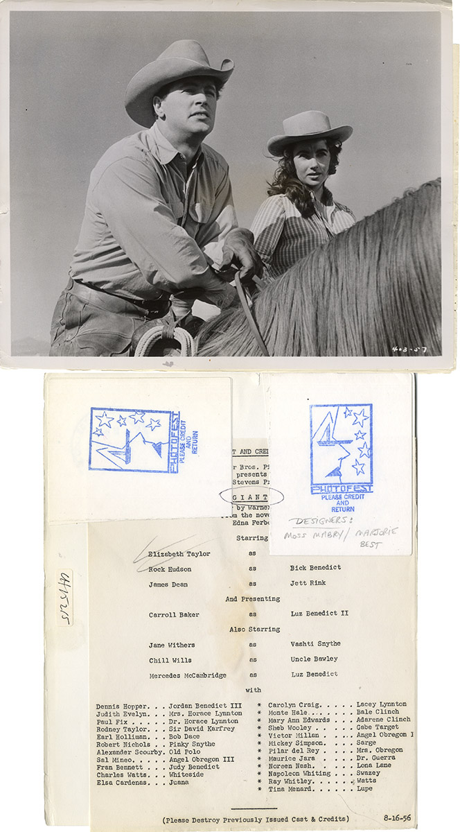 George Stevens (director) GIANT (1956) Photo archive - Image 2