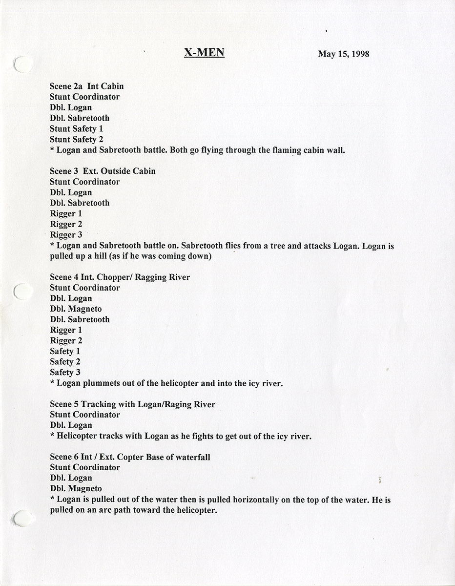 Bryan Singer (director) X-MEN (May 11, 1998) Film script - Image 3
