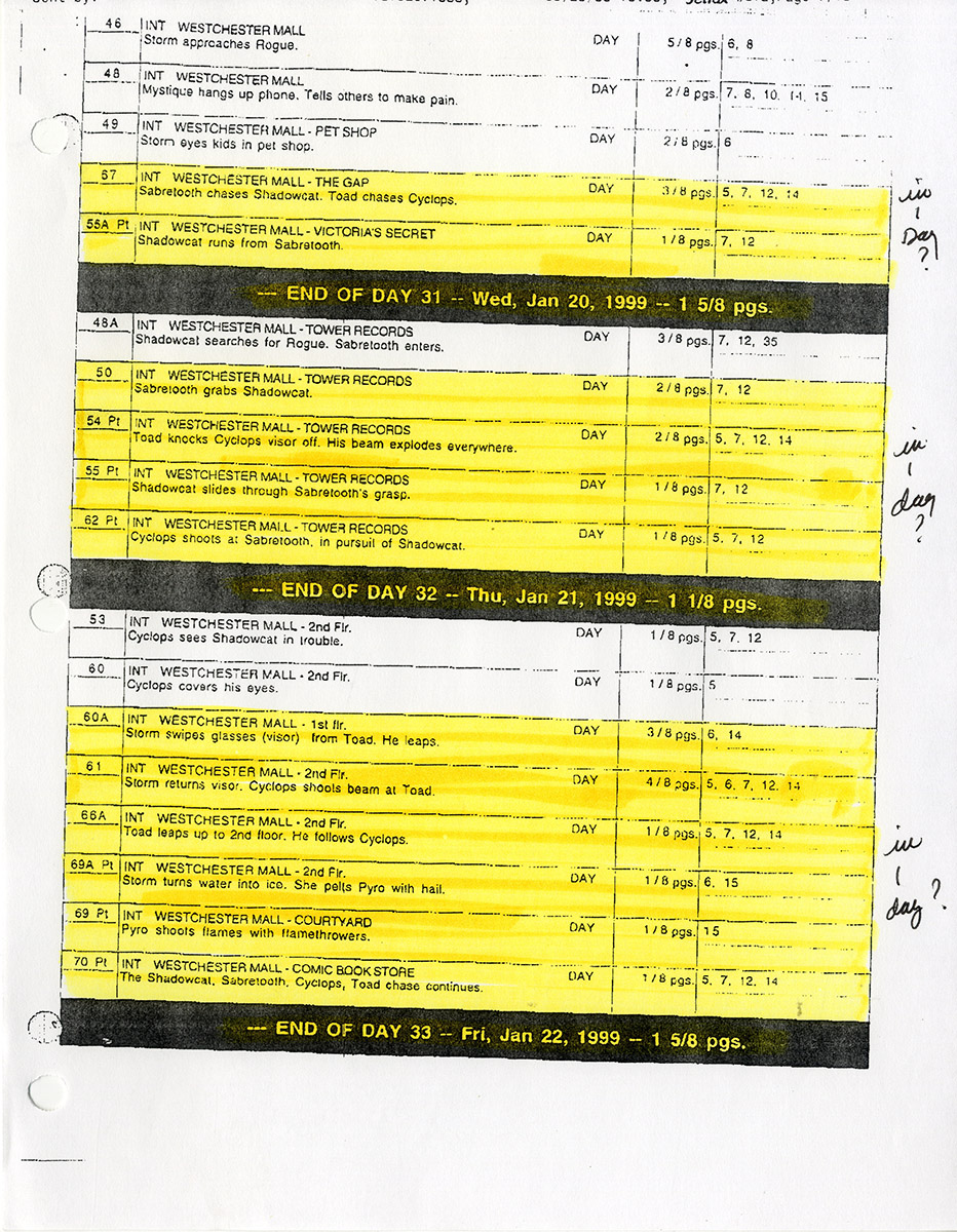 Bryan Singer (director) X-MEN (May 11, 1998) Film script - Image 6